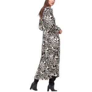 H&M Geometric Abstract Print Midi Maxi Dress 8